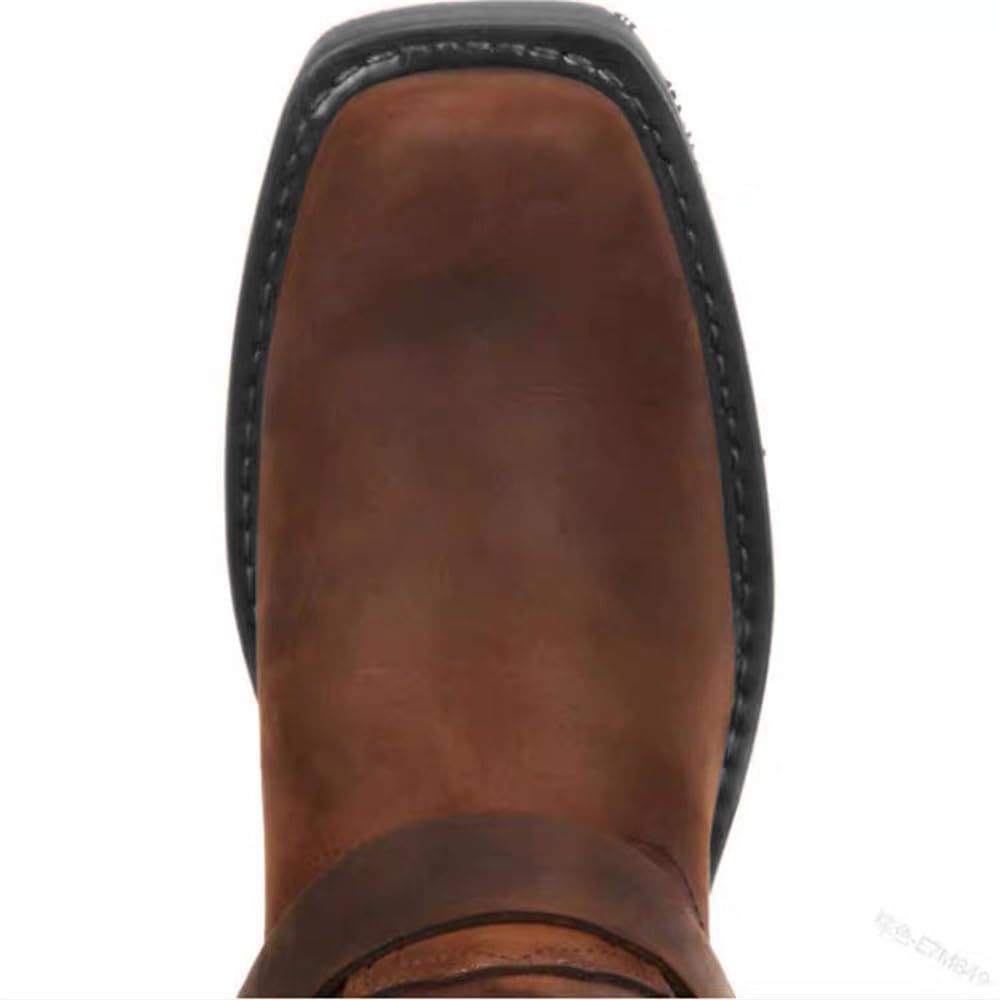 Men's Square Toe Embroidered Cowboy Boots C1369