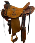Roughout Western Ranch Saddle with Deep Seat Y199085