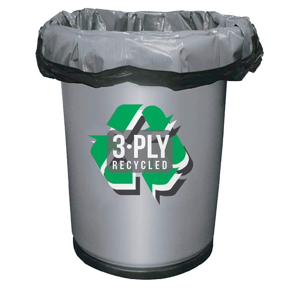 Black 40-45 Gal Trash Bags, 1.5 MIL, 100 Pk B8490