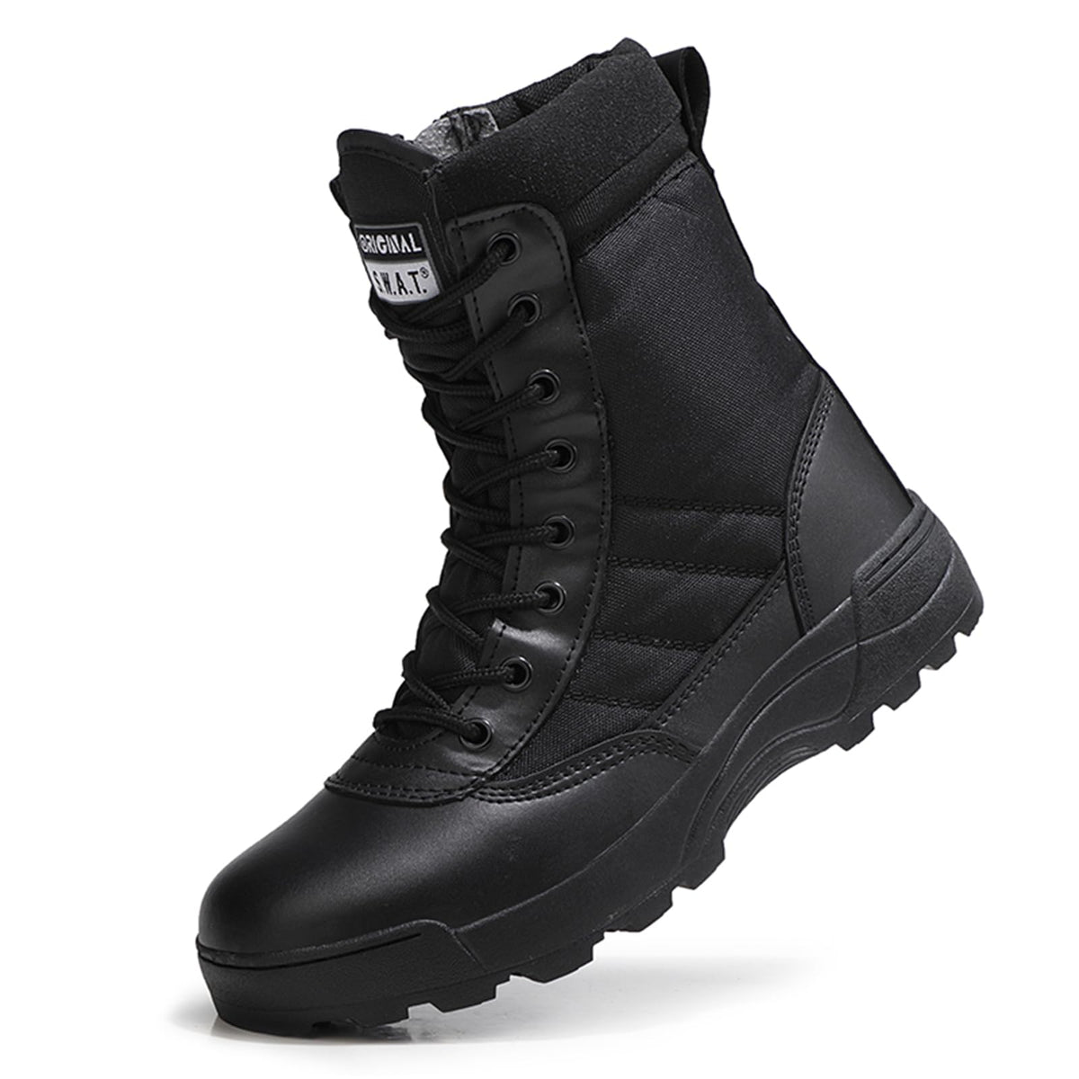 8 Inch High Top Suede Leather Military Tactical Boots O663626