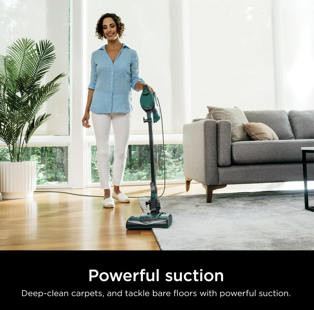 Ultra-Light Corded Vacuum for Carpets & Hard Floors, Green I183