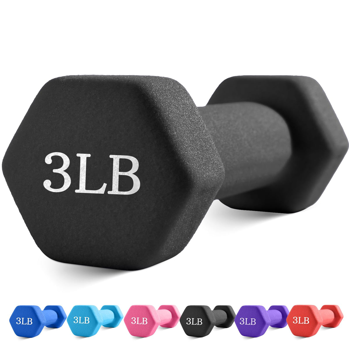 Neoprene Coated Hexagonal Dumbbells L1114