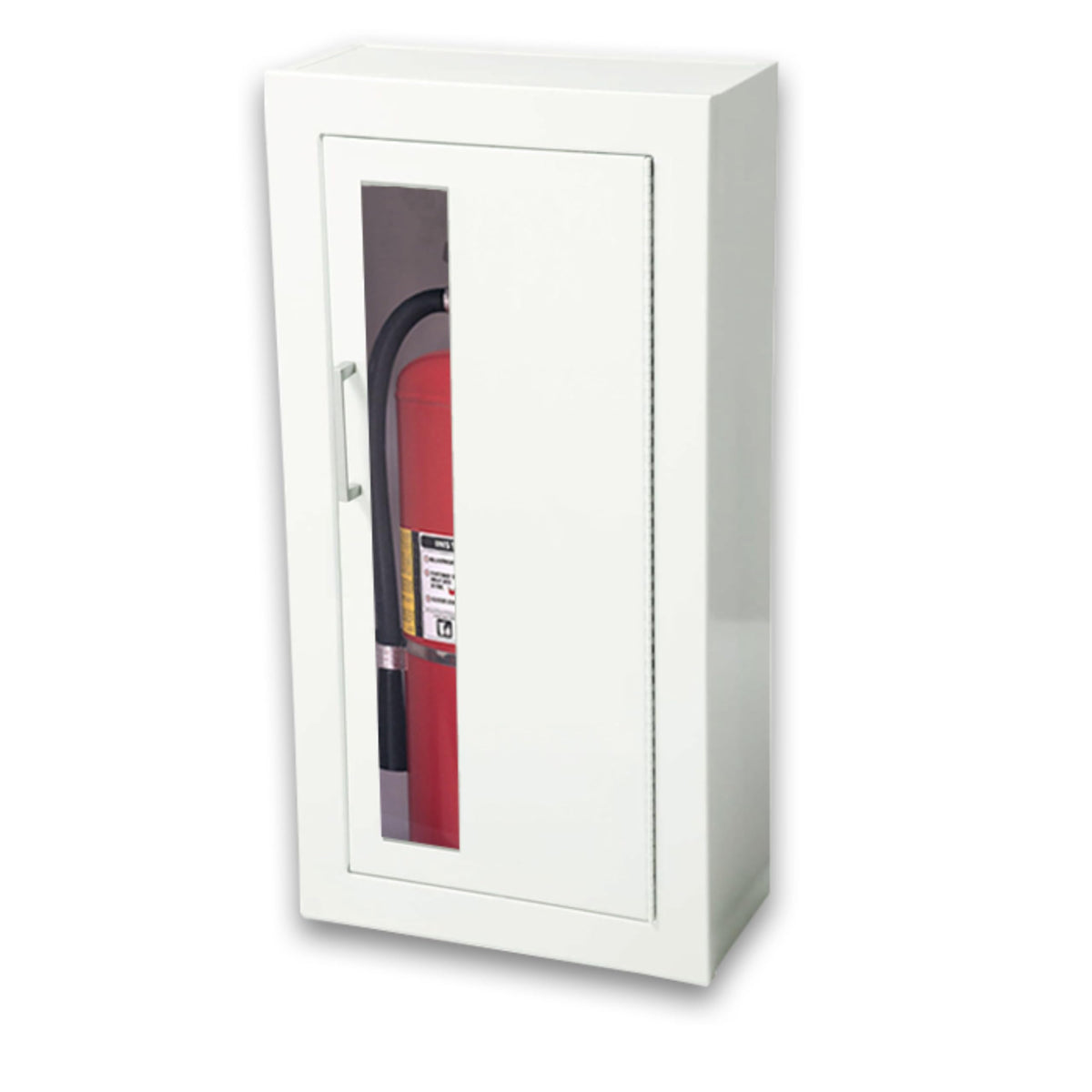 Surface-Mount Fire Extinguisher Cabinet Vertical Glass Door W493