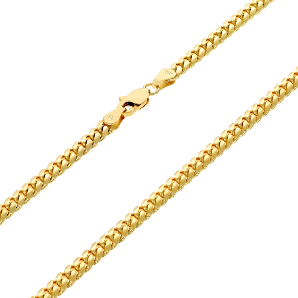 18k Yellow Gold Cuban Link Chain Necklace V9769