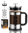 French Press Coffee Maker 21 oz Borosilicate Glass L20502