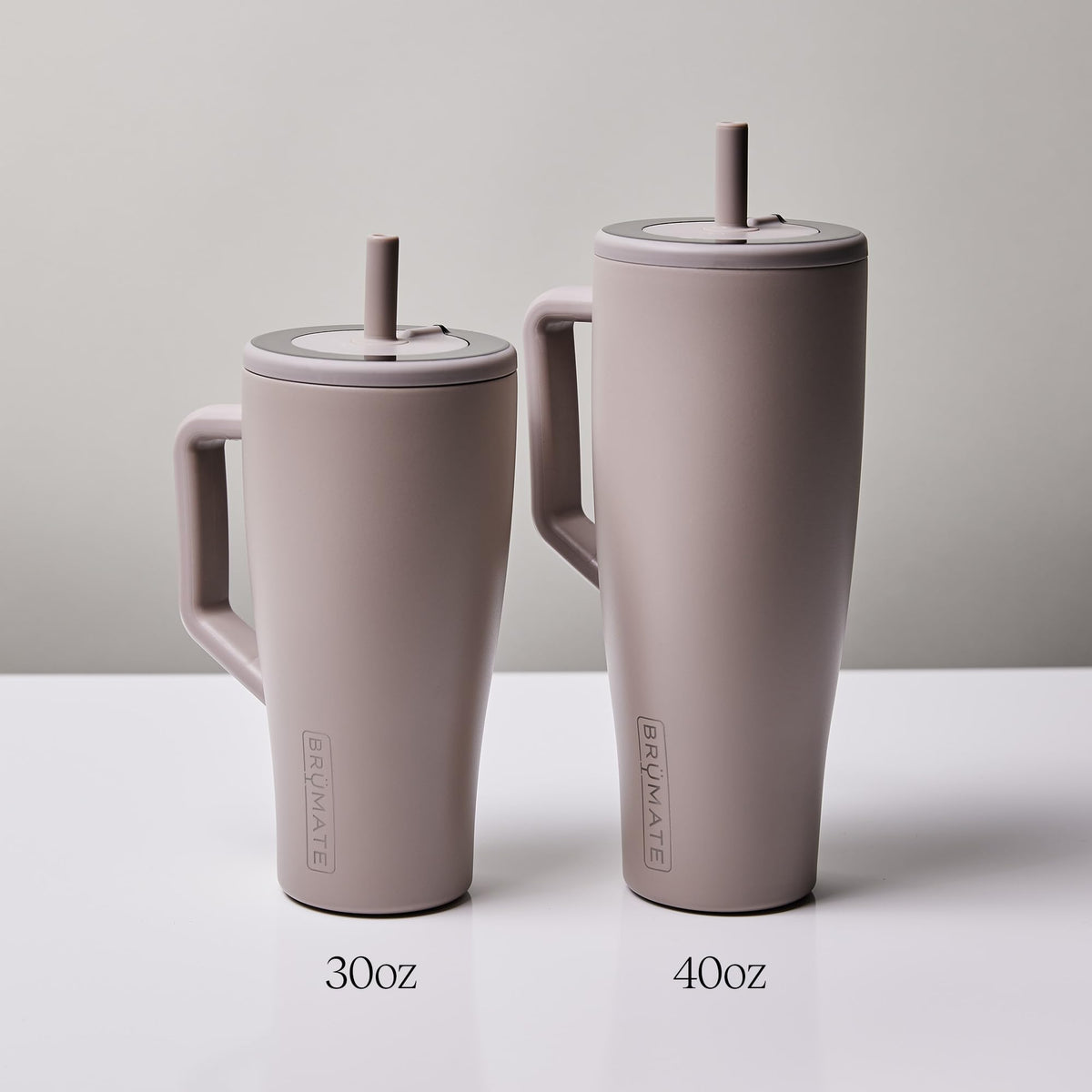 40 oz Stainless Steel Tumbler with Handle and Straw C4077