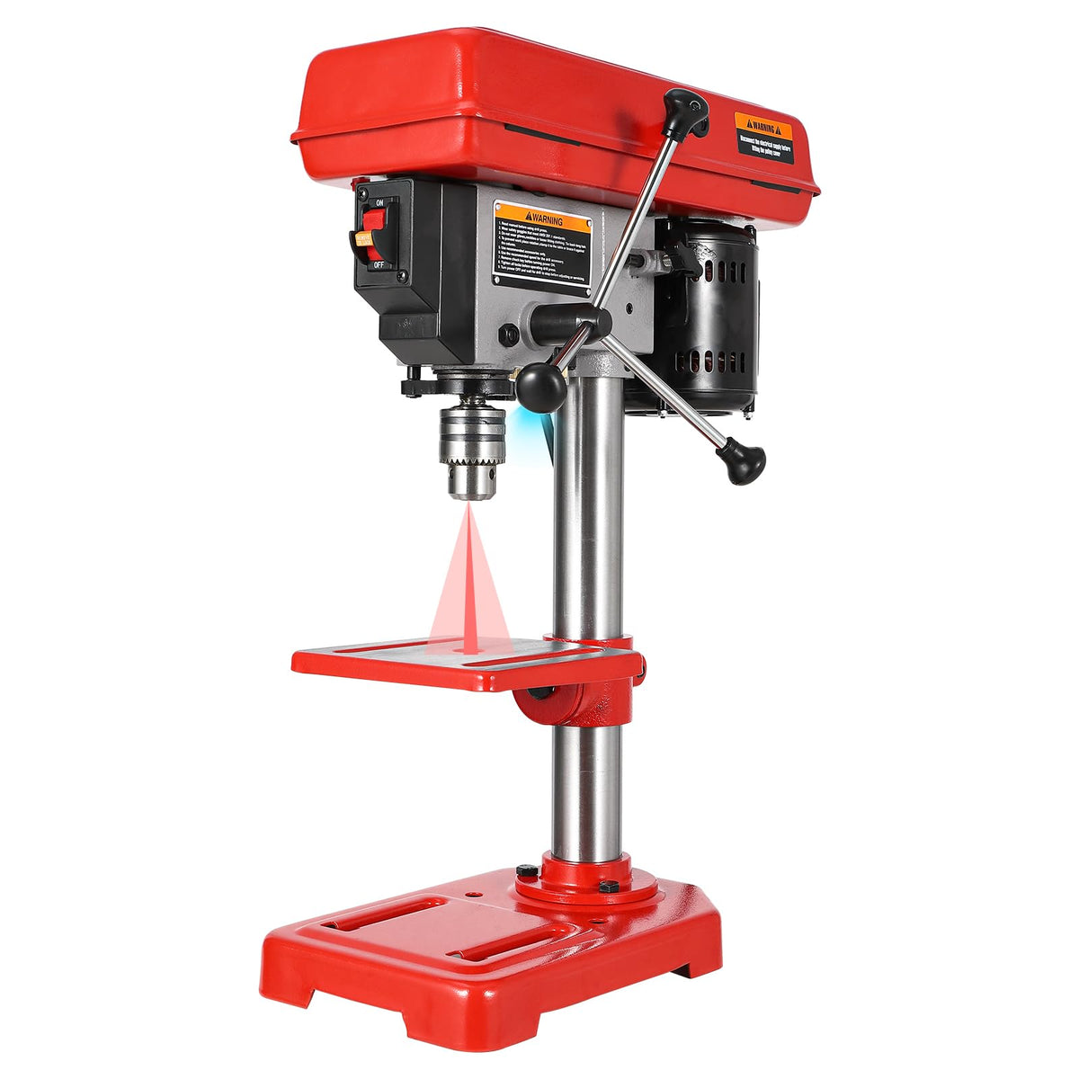 8" Benchtop Drill Press with 5 Adjustable Speeds and Tilting Worktable I5158