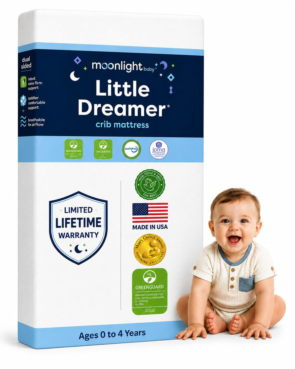 Dual-Sided Baby & Toddler Crib Mattress G9292