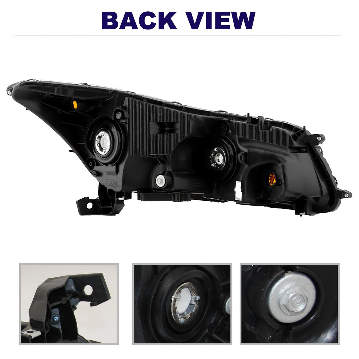 Headlights with Amber Reflector A3076