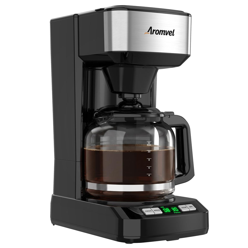 12-Cup Programmable Drip Coffee Maker with Glass Carafe V76276