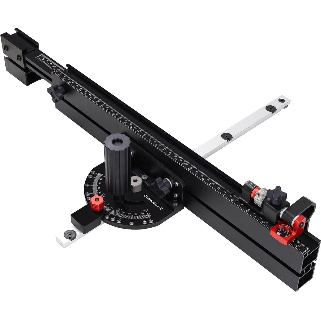 Table Saw Miter Gauge with Extendable Fence and Flip Stop D408444