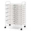 15 Drawer Rolling Storage Cart with Metal Frame W520444