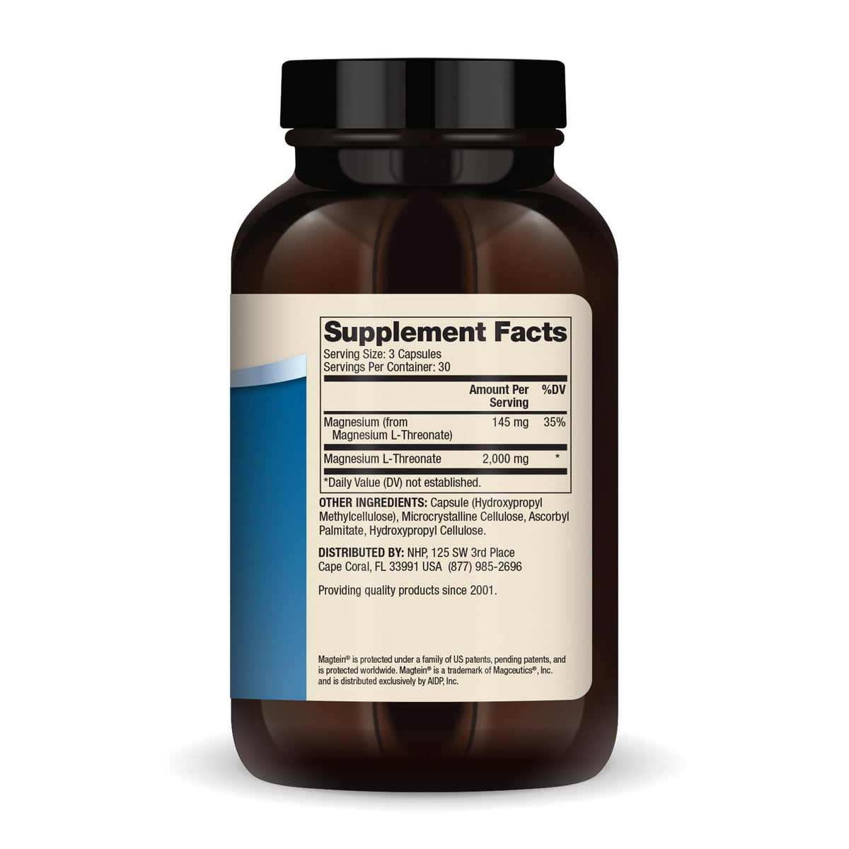 Magnesium L-Threonate 2,000 mg 90 Capsules M5890