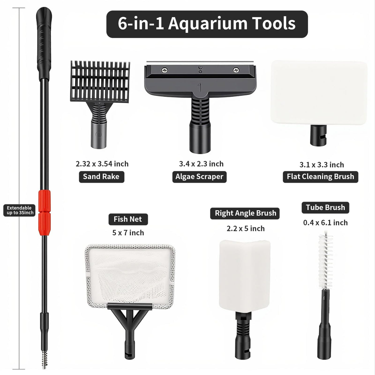 6 in 1 Aquarium Cleaning Kit C5678