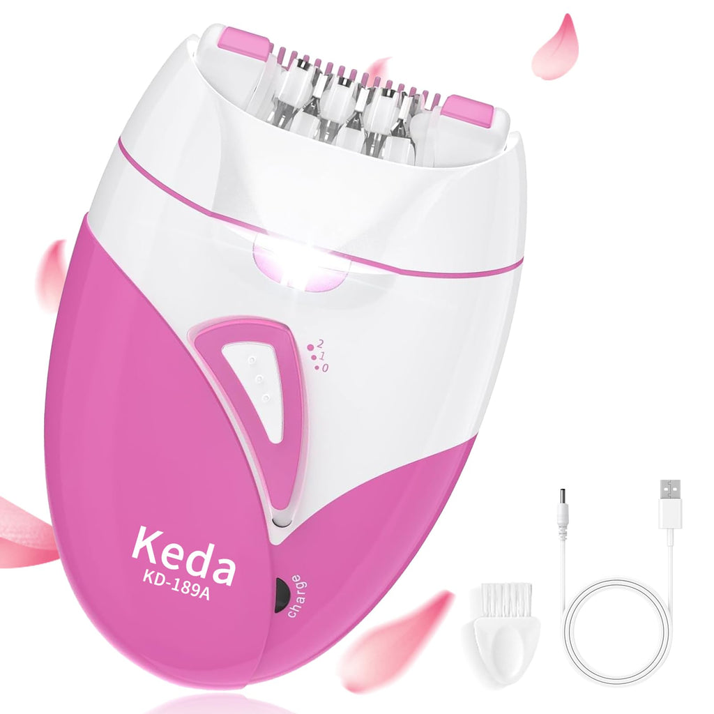 Rechargeable Cordless Electric Epilator with 2 Speed & LED Light Q5039