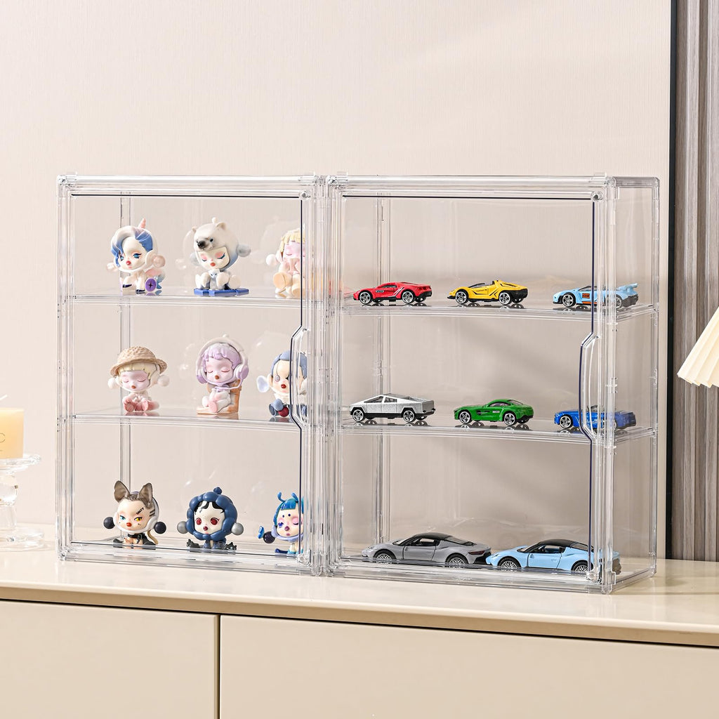 3 Tier Clear Acrylic Display Case with Magnetic Door G83134
