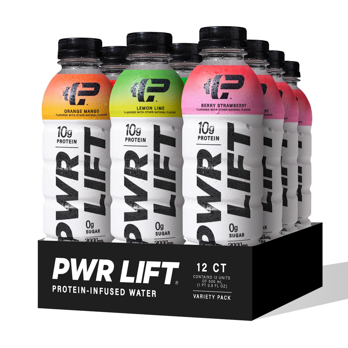 Whey Protein Water Variety Pack 16.9 Oz (Pack of 12) H331