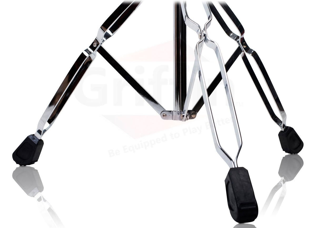 4 Pack Double Braced Chrome Boom Cymbal Stands I487