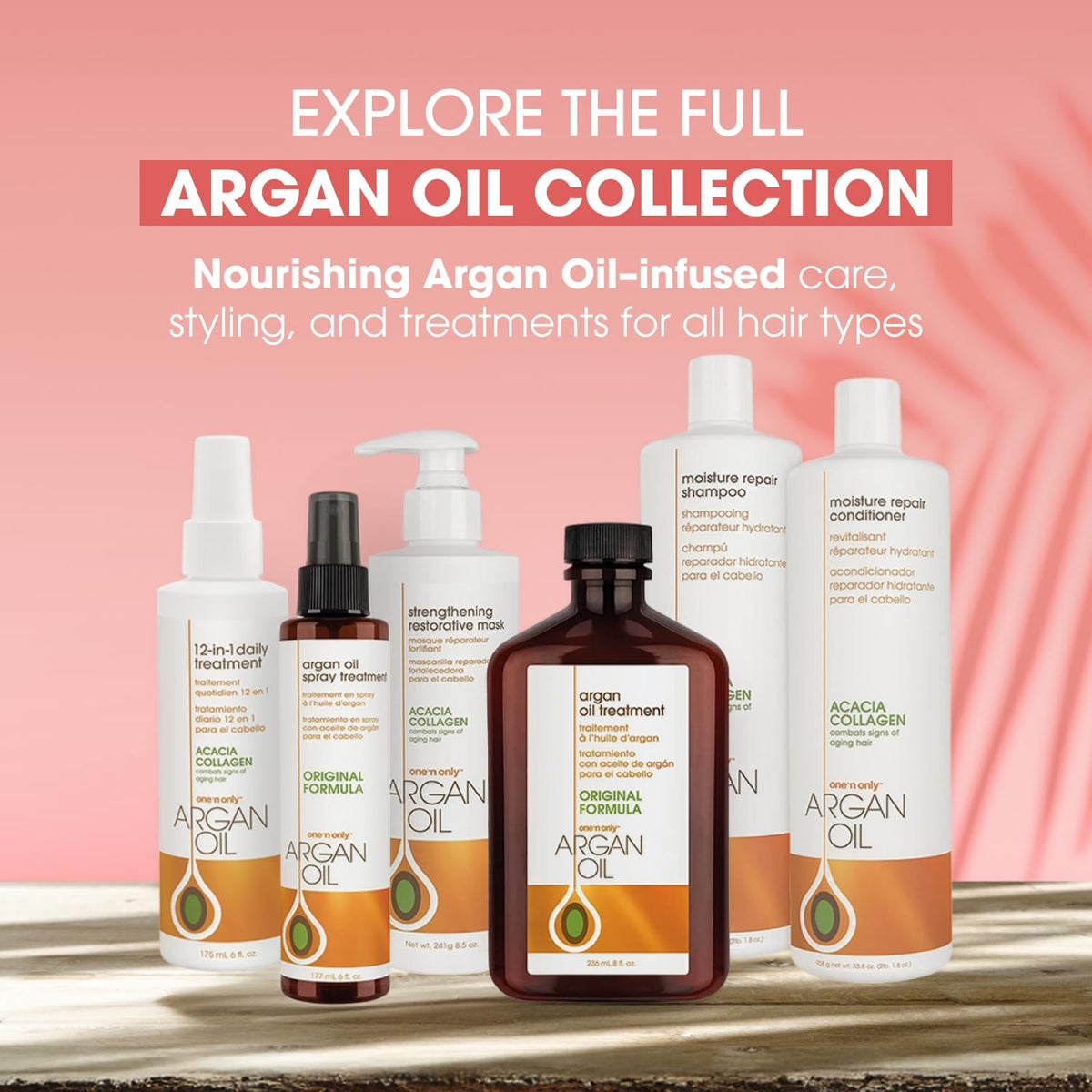 Argan Oil Curl Cream & Leave-In Conditioner, 10 oz, 3 Pack U514967