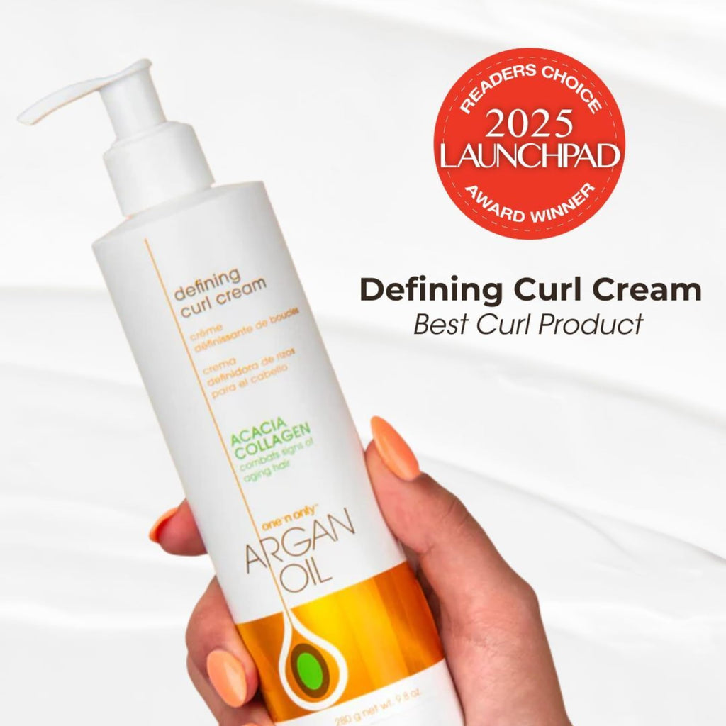 Argan Oil Curl Cream & Leave-In Conditioner, 10 oz, 3 Pack U514967