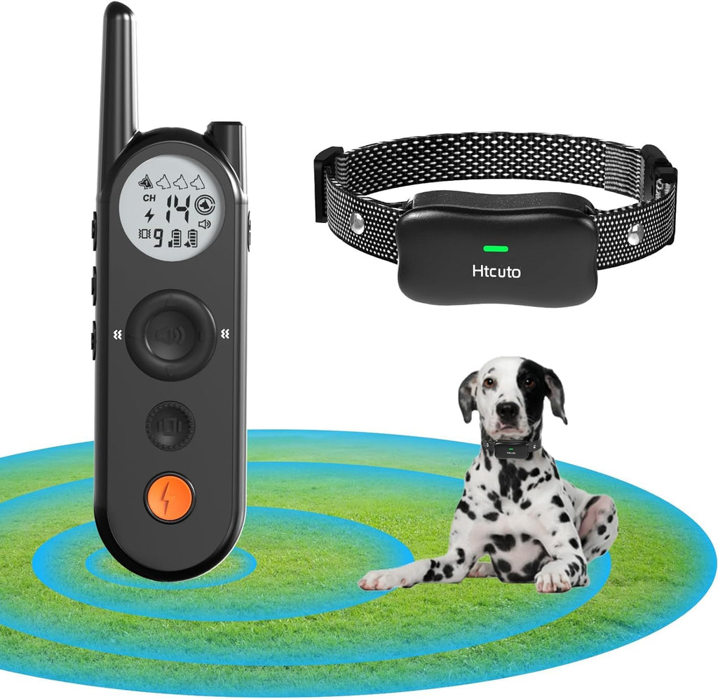 Wireless Dog Fence and Remote Training Collar, IPX7 Waterproof, Black U6063