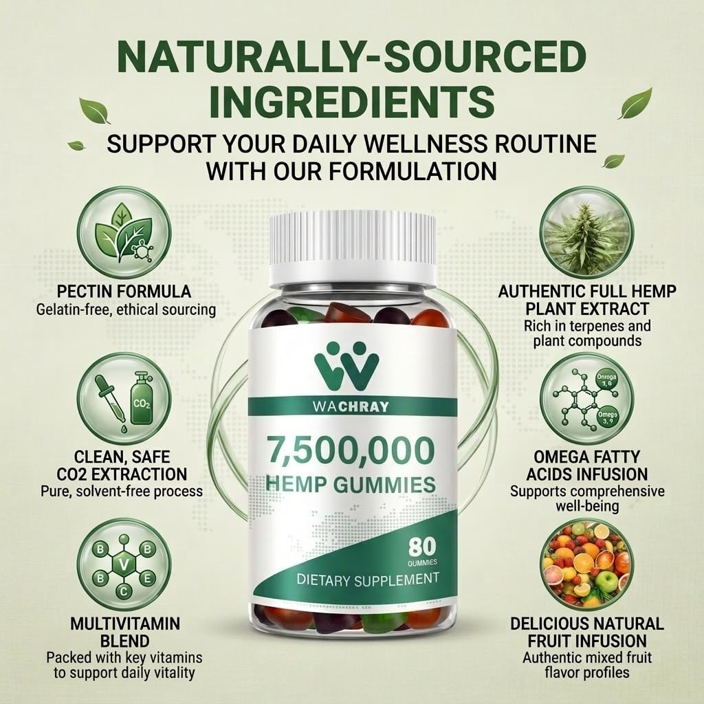 Organic Vegan Hemp Gummies with Omega 3 6 9 Z31243