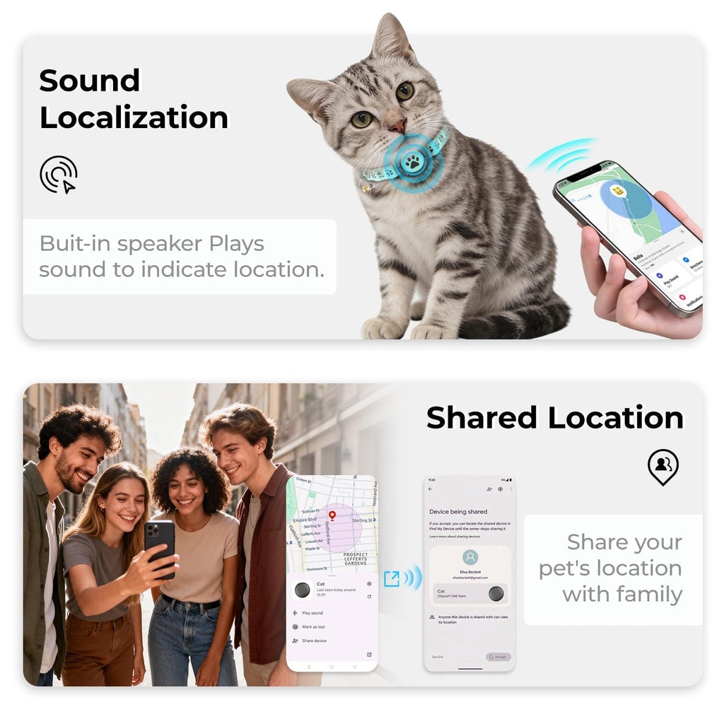 GPS Cat Tracker Collar Blue I954206