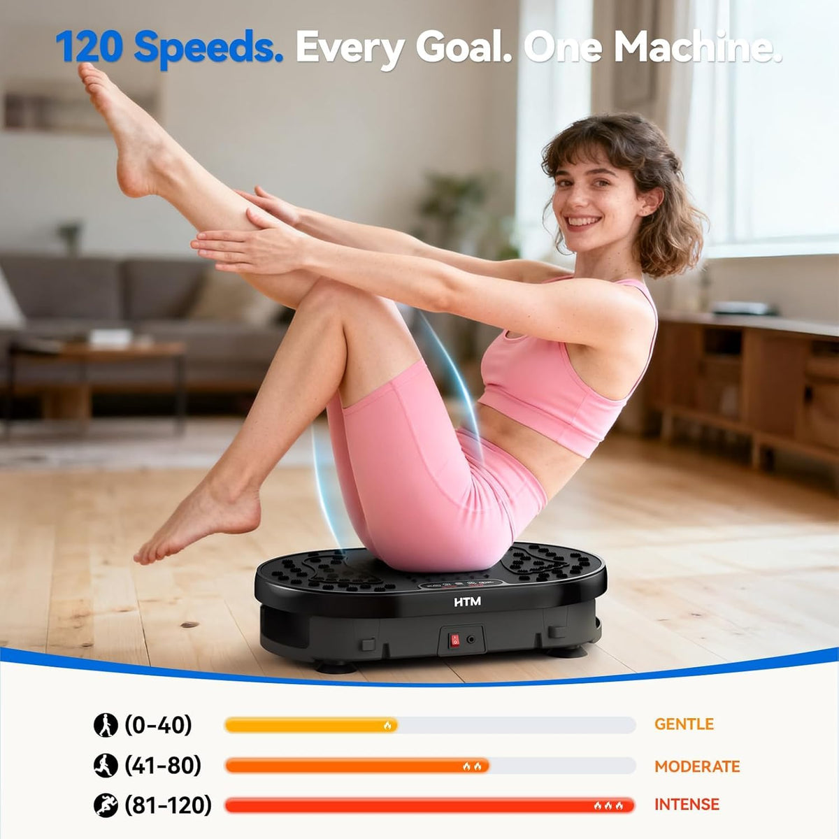Vibration Plate Exercise Machine with Remote Control T334