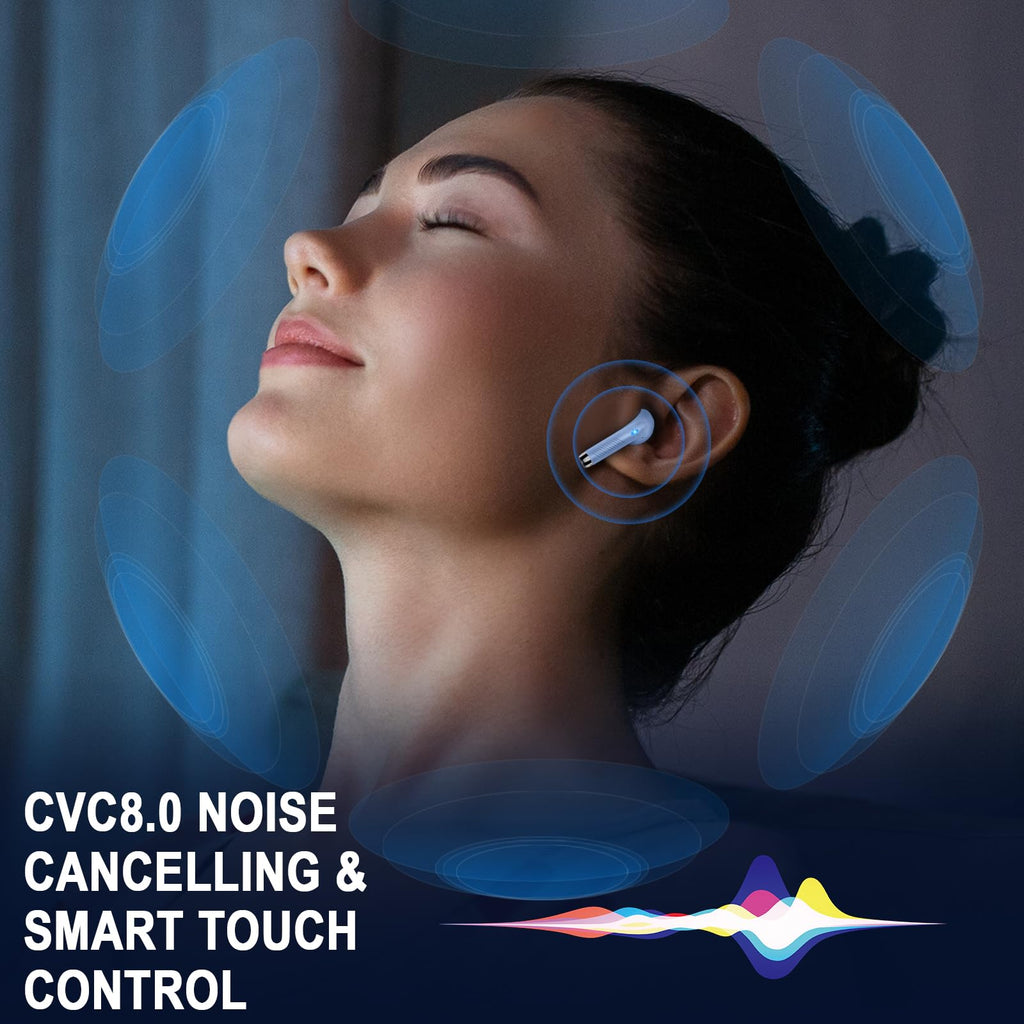 Black and Purple Wireless Earbuds C324471