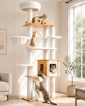 70" Wood Cat Tree for Large Cats Y646