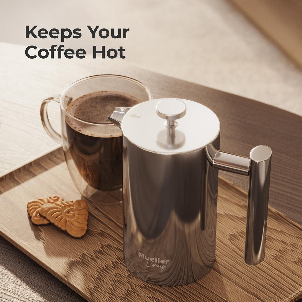 20oz Stainless Steel French Press Coffee Maker P961329