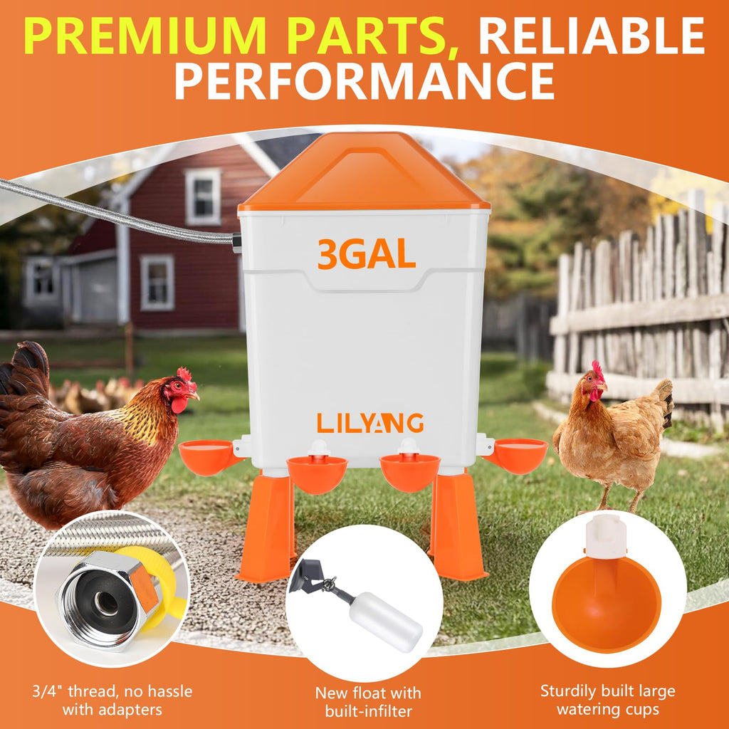 Automatic Chicken Waterer 3 Gallon Z68962