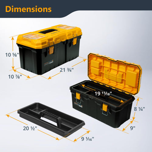 22-Inch Tool Box with Trays N2356