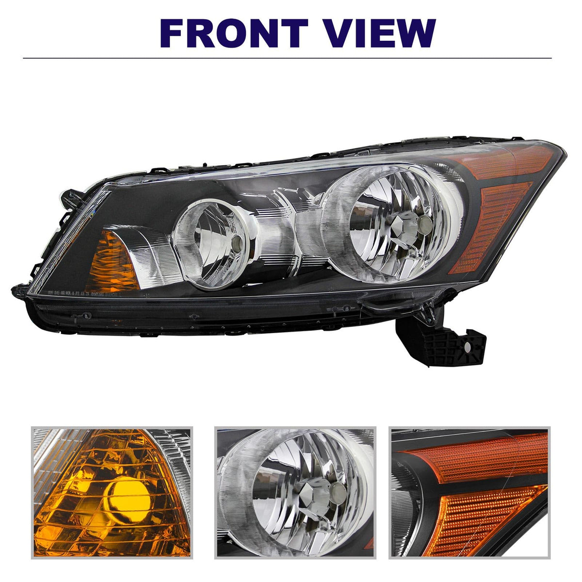 Headlights with Amber Reflector A3076