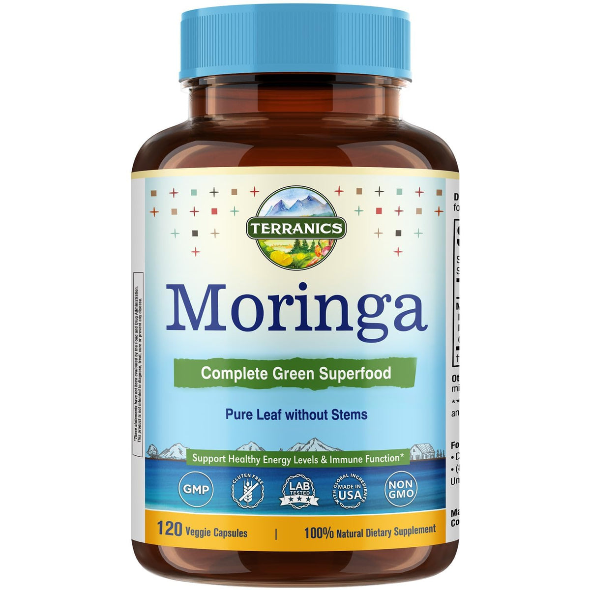 Moringa Oleifera Leaf Powder 120 Vegan Caps C92640