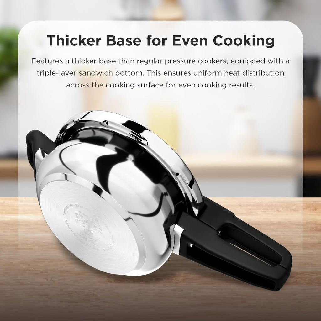 Stainless Steel Pressure Cooker - 2 Litres B751