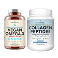 Vegan Omega-3 120 Capsules & Collagen Peptides Powder 1kg J28355