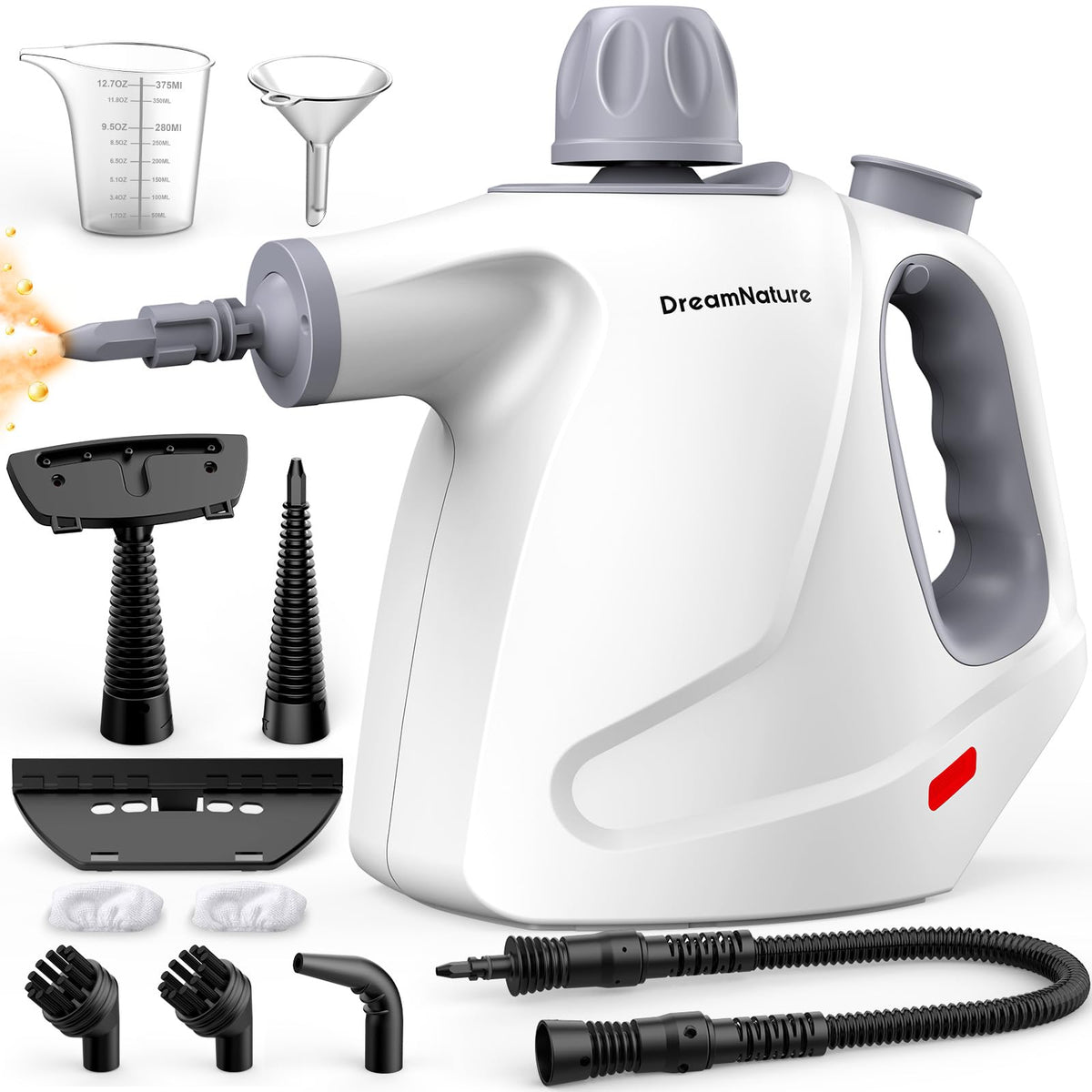 Handheld Pressurized Steam Cleaner with 11-Pieces Accessories S567