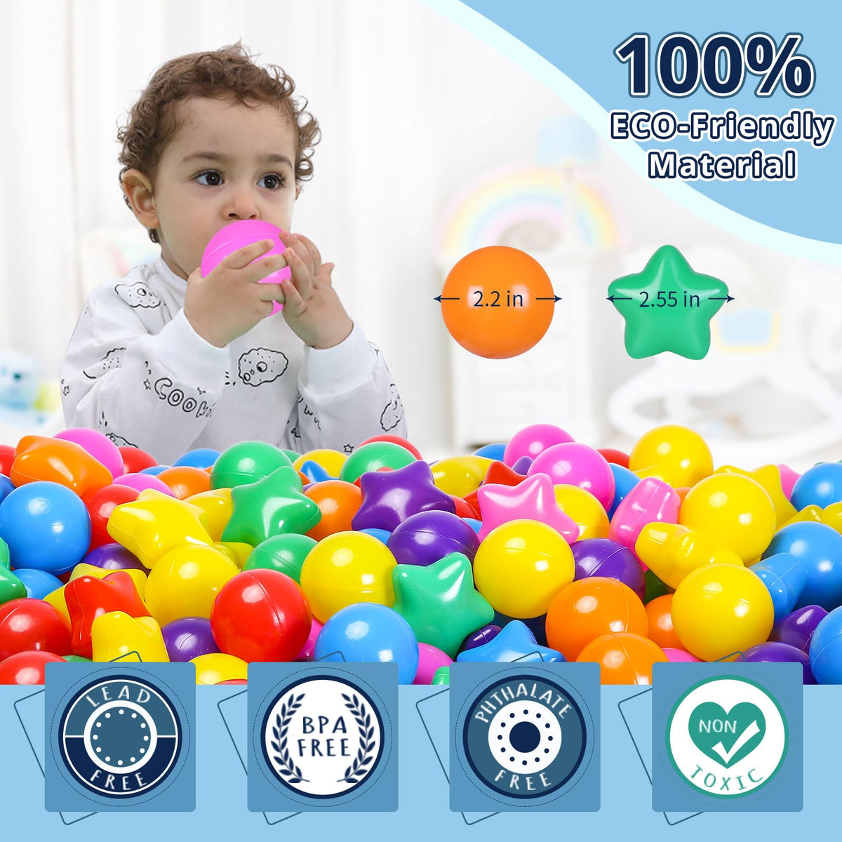 Crush Proof Plastic Ball Pit Balls G915
