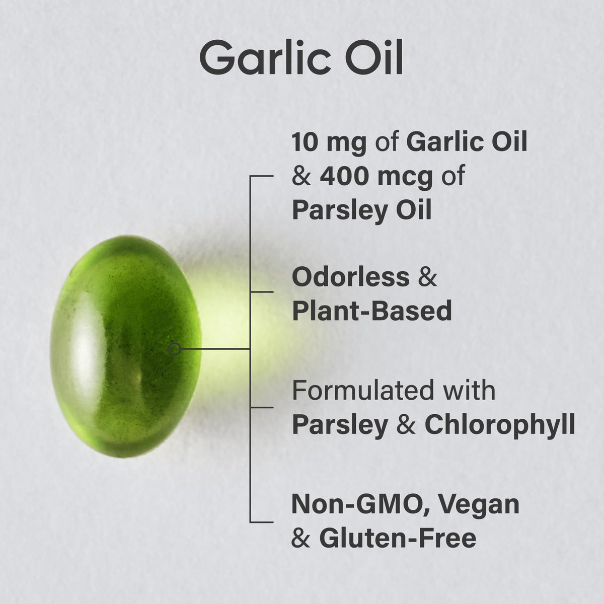 Odorless Garlic Oil 150 Capsules Q39436