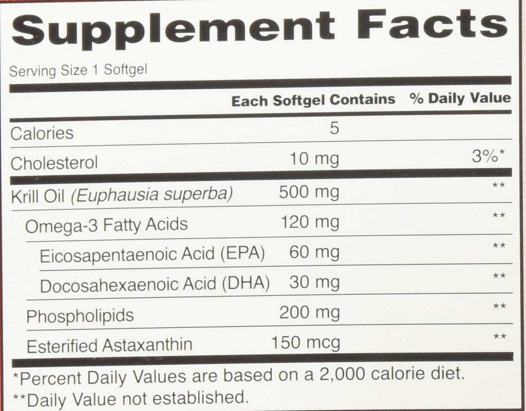 Krill Oil 500 Milligram 160 Softgels S288