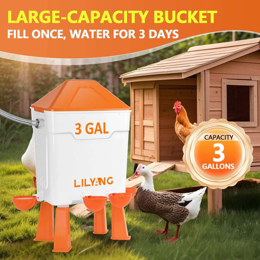 Automatic Chicken Waterer 3 Gallon Z68962