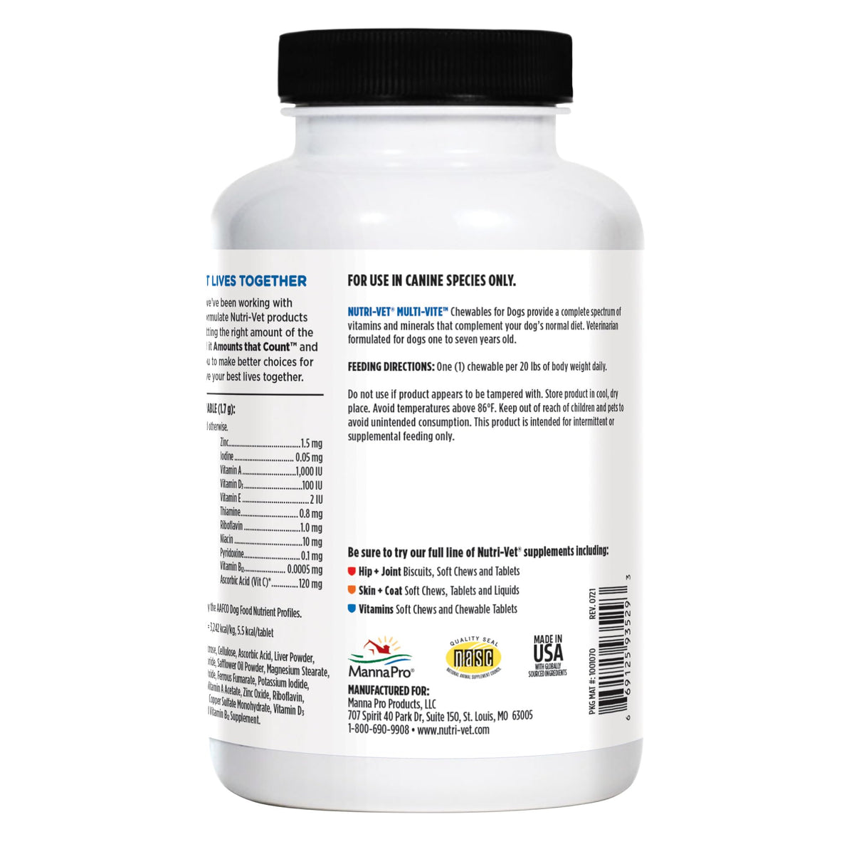 Dog Multivitamin 180 Count H299372