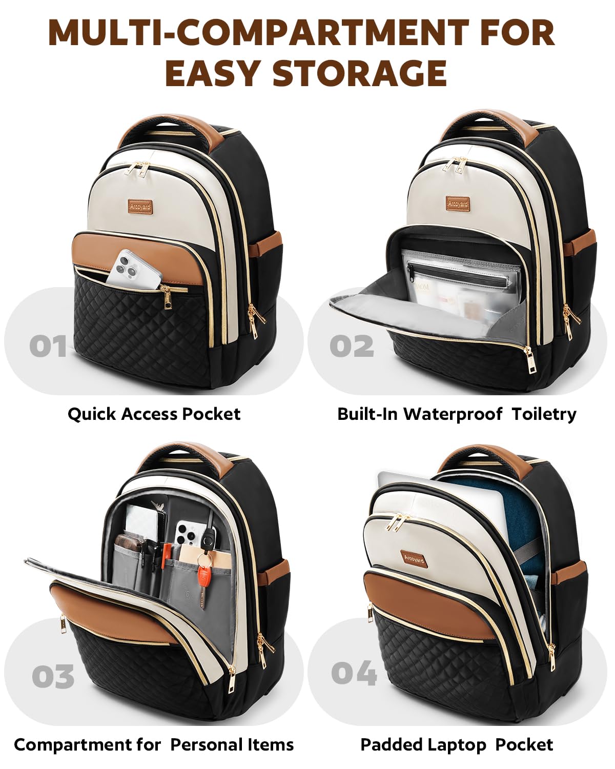 Small Lightweight Water Resistant Rolling Backpack W5284