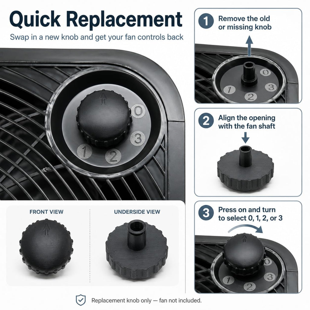 Black Replacement Power Speed Knob G848552