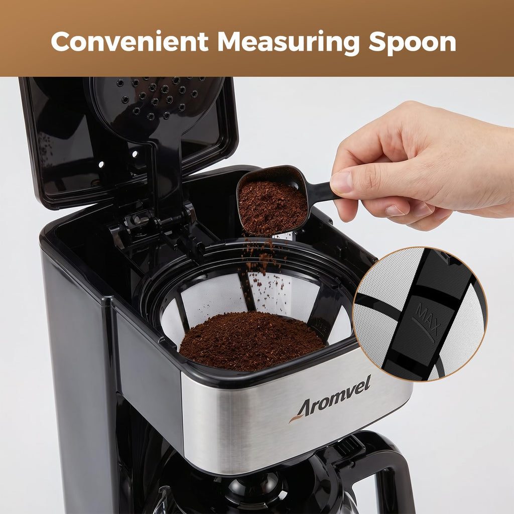 12-Cup Programmable Drip Coffee Maker with Glass Carafe V76276