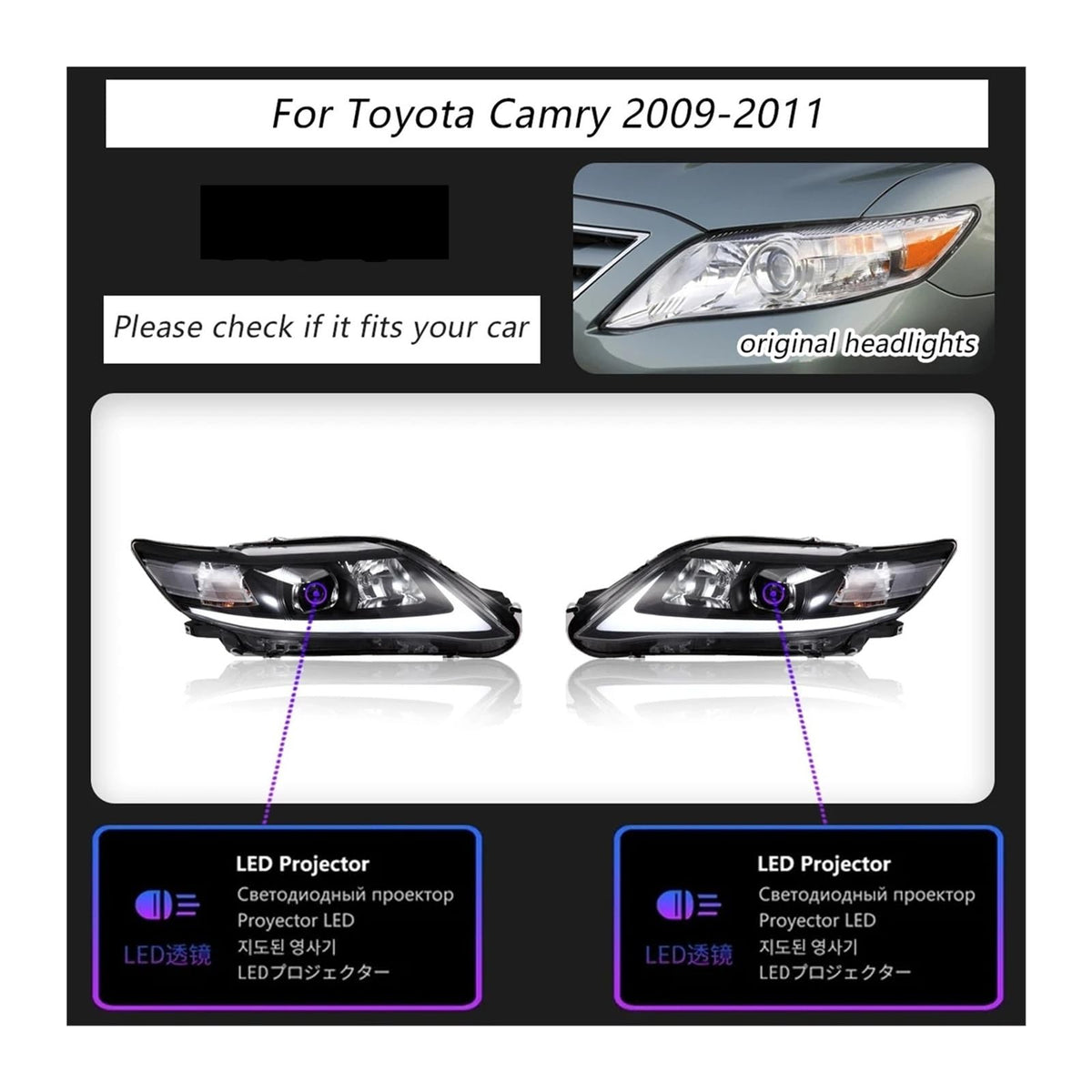LED Headlight T2883
