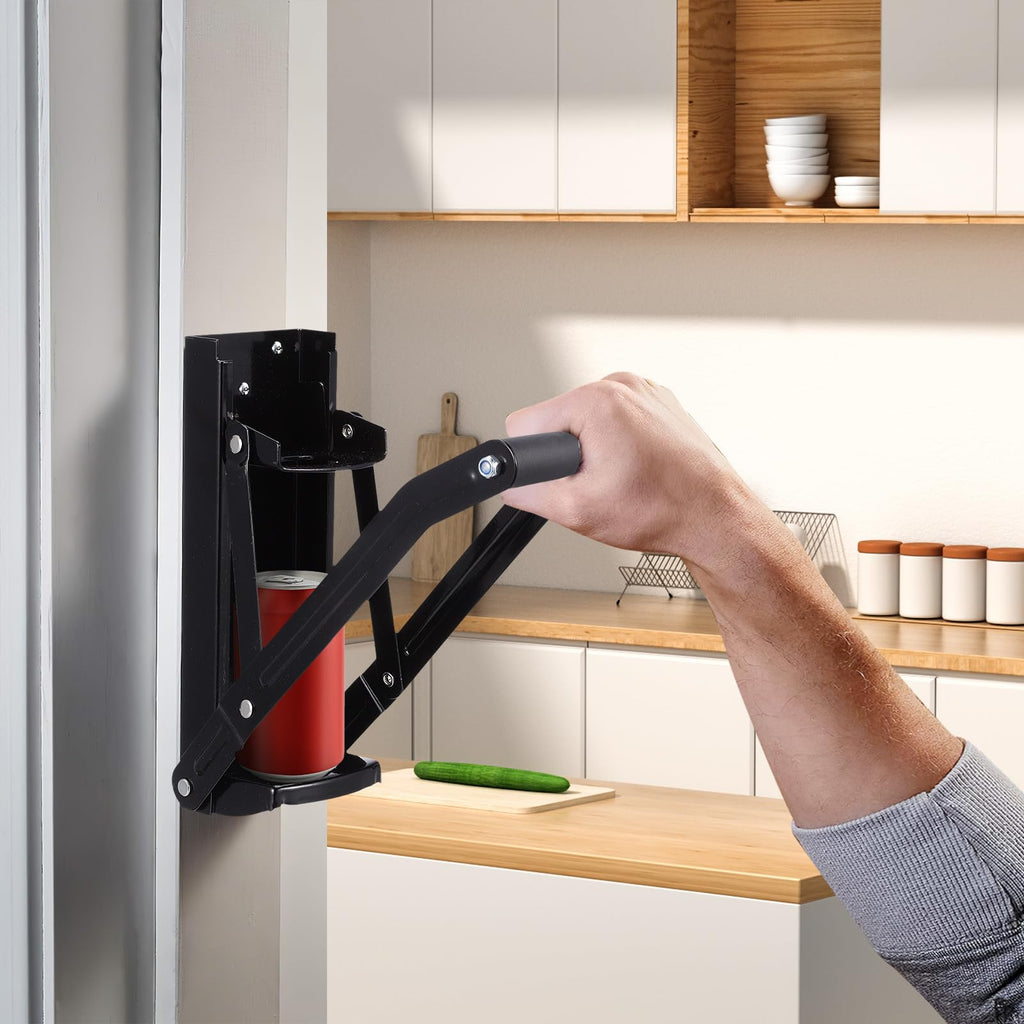 Wall Mounted Stainless Steel Can Crusher with Bottle Opener K2475