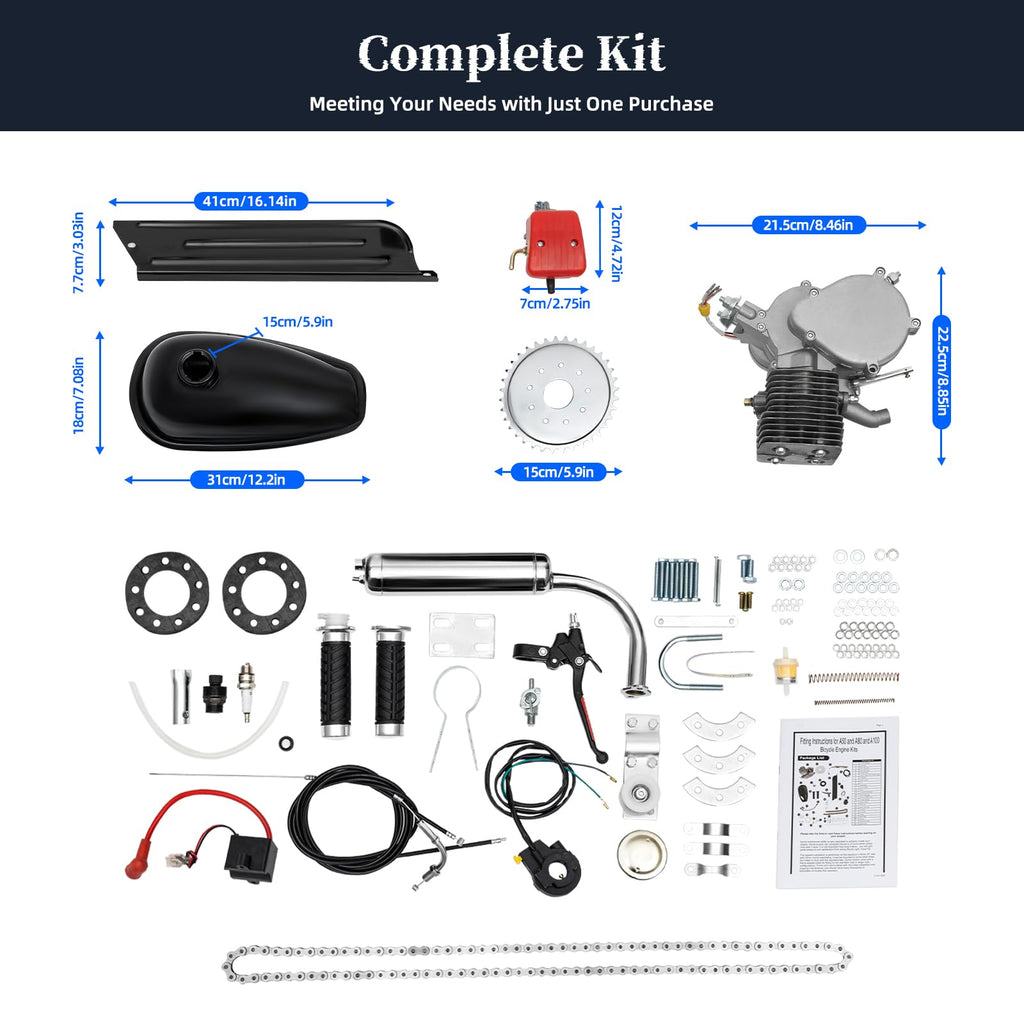 2-Stroke 100cc Bicycle Engine Kit I99404