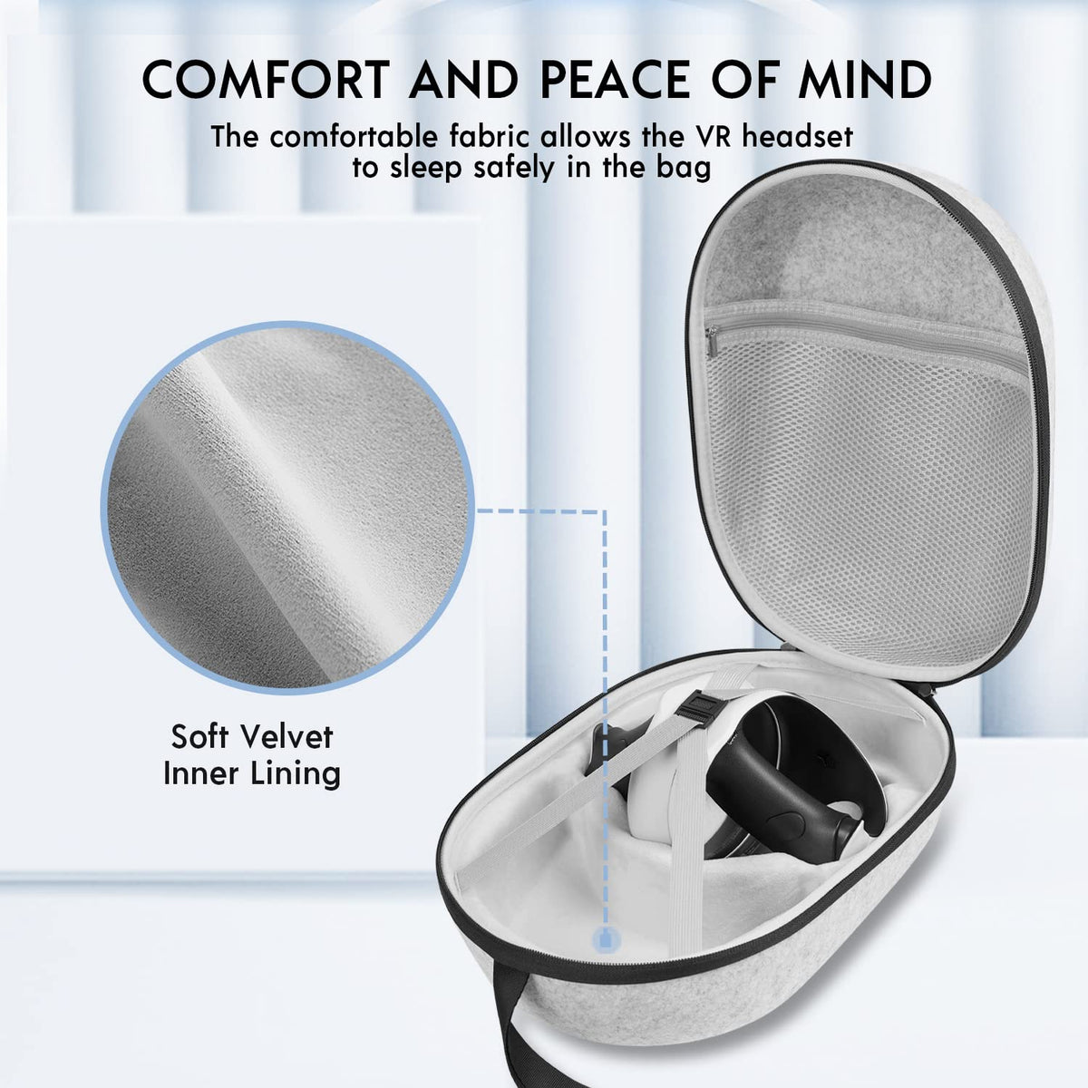 Hard Carrying Case for Gaming Headset and Touch Controllers J6858